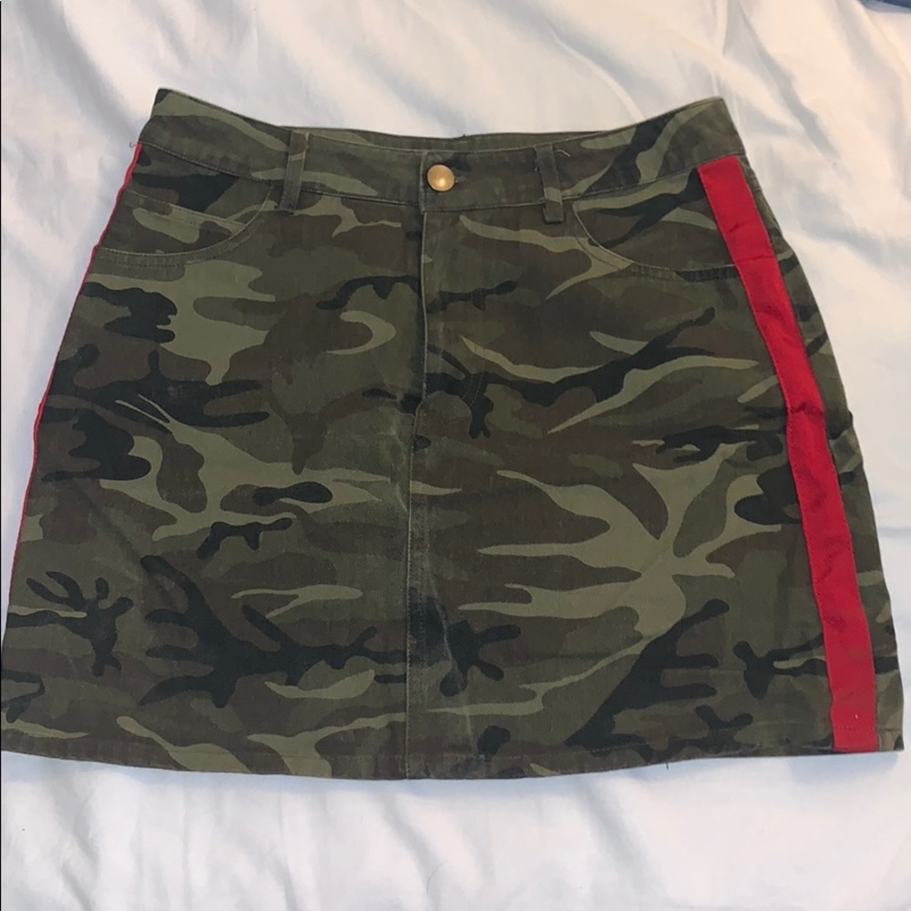 Camo denim Skirt